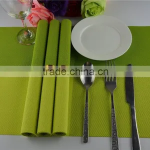 Bright Color Shinny Green Table Mats Placemats for Dining Heat Insulation Kitchen Placemat Table Decoration thumbnail-3