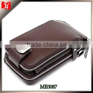 2014 High End Men Mobile Phone Wallet Case Leather Cell Phone Wallet thumbnail-1
