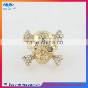 SKULL JEWELRY HOT SELL USA STYLE HIP HOP TRENDY MEN'S RING thumbnail-1
