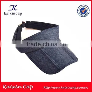 2015 New Fashion High Quality Jean Blank Sun Protection Visor Cap thumbnail-1