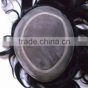 100% High Quality Human Hair Men's Hairpieces Swiss Lace Hair Piece Hair Toupee For Men Quality Choice thumbnail-6