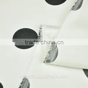 Stretch Satin Printed Silk Fabric Wave Dot Pattern thumbnail-6