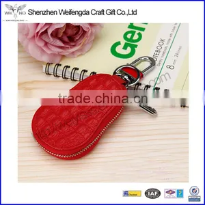 Cheap Promotion Korea Gift Mini Leather Car Key Holders thumbnail-1