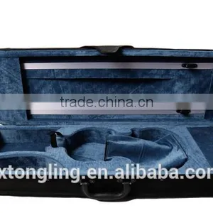 Canvas Hard Violin Case Hand-held Light Violin Case Rectangle Foamed Violin Case thumbnail-5