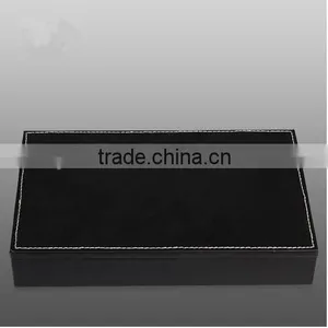 Black Sewing pu Leather Domino Set Box thumbnail-3