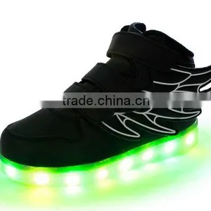 Kids Girls Boys LED Light Sneakers Luminous Casual Flashing Usb Charger Led Shoes thumbnail-1