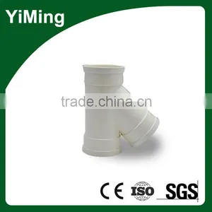 YiMing Pvc 45 Degree Pipe Fitting Lateral Tee for Welding Machine thumbnail-2