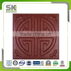 Classical Design Faux Leather Carved 3D Wall Panel For Hotel thumbnail-3