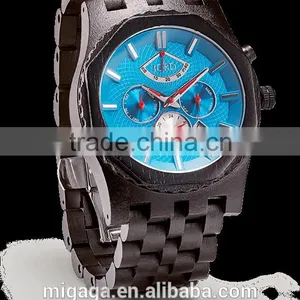 2016 Wood Multipurpose Men Watch Natural Wooden Wristwatch thumbnail-1