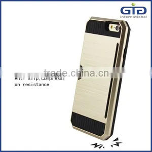 [GGIT] Fashionable OEM 2 in 1 PC+TPU Cover With Card Holder Mobile Phone Case for IPhone 6 thumbnail-5