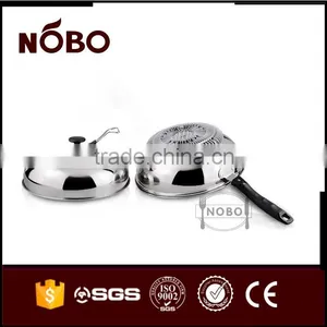 Stainless Steel Frying Pan Steamer With Lid thumbnail-1