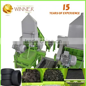 Waste Crusher Rrecycled Tire Rubber Buckets Granules thumbnail-1