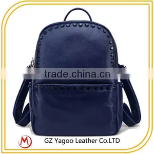 Cool Leisure School Backpack Rivet Backpack Bag thumbnail-2