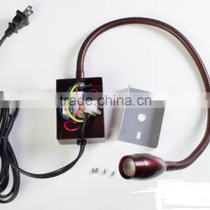 Flexible 3w Goose Neck Wall Light for Bed Reading Lamp thumbnail-6