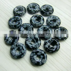 Snowflak Donut for Pendent , Donut Beads thumbnail-2