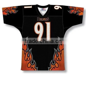 Polyester Spandex Custom Sublimated Demons American Football Jersey/Shirt thumbnail-1