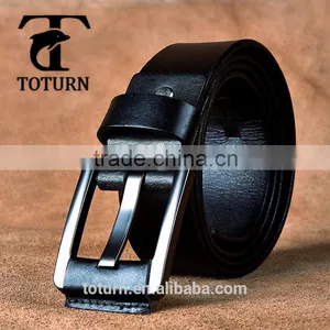 Latest Design Business Mans Genuine Leather Belt Made in China Tailoring Black Outsourcing Classical Men Belt thumbnail-1
