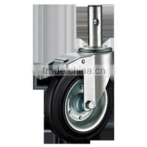 European Industrial Casters With Rubber Wheels thumbnail-5
