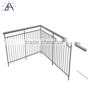 8ft.x36 In. Silver Anodized Aluminum Railing System thumbnail-6