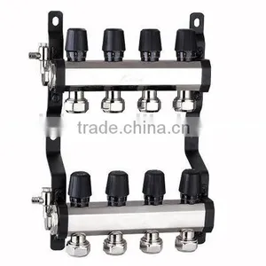 Brass Valve Cartridge Underfloor Heating Manifold 3 Ways Without Any Leak Fm3040 thumbnail-1