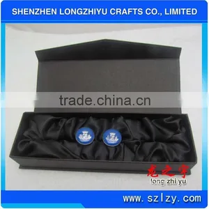 Funny Cufflinks Tie Clips Sets Custom Box Metal Cufflinks With Embossed Logo thumbnail-1
