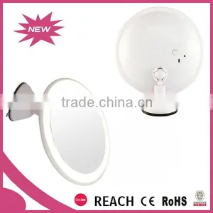 Round 5X Magnification Lighted Makeup Mirror With Suction Cup thumbnail-5