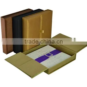 Good Quality Ivory Wedding Invitation Box Envelop Inside Unique thumbnail-6
