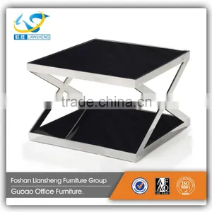 Modern Antique Silver Mirrored Glass Office Table CT107 thumbnail-2