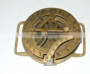 Nautical Pendant Round Sundial Compass / Necklace Nautical Collection / Rounds Wrist Sundial Compass thumbnail-1
