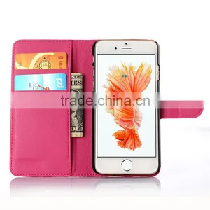 Luxury Crystal Classic Crystal Crazy Horse Grain Leather Case For Iphone 6s thumbnail-4