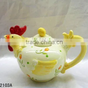 Easter Ceramic Chicken Ceramic Tea Pot thumbnail-1