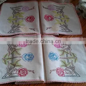 VINTAGE EMBROIDERED TABLE/DRESSER RUNNERS thumbnail-2