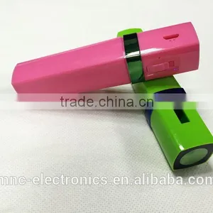 2016 New Model Led Flash Light Custom Logo Printing 2000mAh, 2200mAh, 2600mAh Stylish Power Bank Charger thumbnail-1