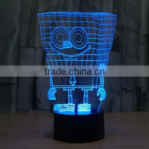 Custom New Style 8 Function Christmas Acrylic 3d Optical Illusions Led Night Lights Controller Christmas Decorations thumbnail-2