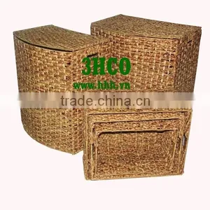 2015 New Product Water Hyacinth Hamper for Home Decoration and Furniture thumbnail-1