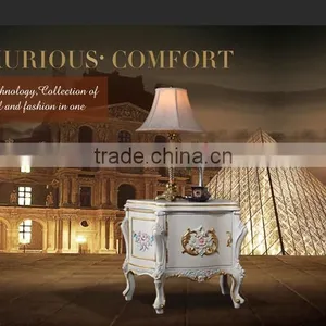 Luxury European Furniture - Baroque Antique Solid Wood Bedstand-Monarchy Furniture thumbnail-5
