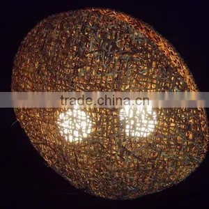 2015 Modern Brown Rattan Table Lamp/Light thumbnail-5
