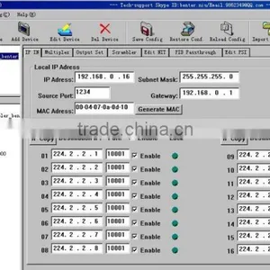 IP Multiplexer Scrambler(IP-UDP/multicast Gigabit In,4*MPTS-IP/multicast Out) thumbnail-3