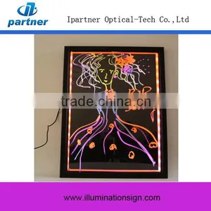 Custom Wholesale Neon Led Writing Board Sparkle Doodle Slate thumbnail-1