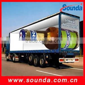 2016 Hot Sale PVC Glossy/Matte Blockout Flex Banner Black/Grey Back/Liner for Advertising thumbnail-1