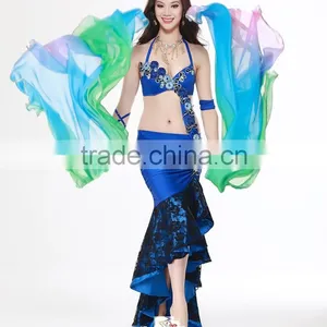SWEGAL Belly Dance Fan Veils,belly Dance Hip Scarf Wholesale Belly Dance Hip Scarves SGBDD13010 thumbnail-4