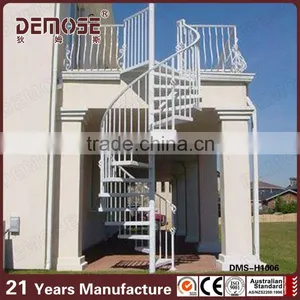 Competitive Prices Wrought Iron Prefabricated Outdoor Spiral Stairs thumbnail-1