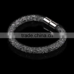 2015 New Design High Good Quality Mesh Stardust Magnetic Bracelet for Women thumbnail-3