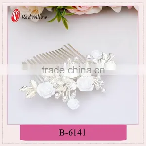High Qulity Fashion Alloy Butterfly Hair Claw,hair Claw Clips With Flower Printing,peacock Hair Claws thumbnail-5