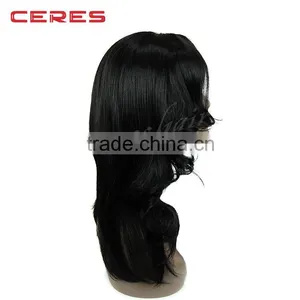 Wholesale Natural Brown Wavy and Curly Noble Synthetic Hair Wig, European Hair Style Wig thumbnail-5