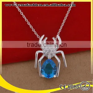 Necklace Silver Spider Pattern Big Pure Silver Chain Necklace thumbnail-2