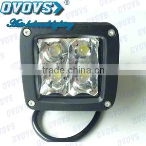 10-30v 12W LED Work Light With Four Color Covers for Truck, Suv, Atv, 4x4 off Road, Heavy Duty Machine thumbnail-4