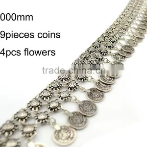 Fashion Gypsy Boho Hippie Shimmy Belt Belly Dancer Dangle Coins Waist Chain thumbnail-3