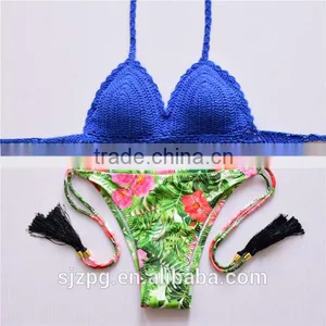 Wholesales of Crochet Sexy Swimwear , Hot Sales Fashion Neoprene Bikinis Women Swimwear thumbnail-1