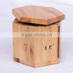 Wooden Roll Paper Box, Paper Box, Rolling Paper Box Nature Color thumbnail-1